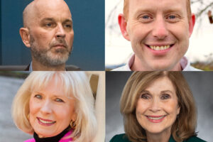 Clark County auditor candidates: Ty Stober, clockwise from top left, Mitchell Kelly, Sharon Wylie, Eileen Quiring O'Brien. (The Columbian and contributed photos)