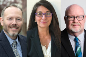 Clark County Clerk candidates: Scott Weber, from left, Rachel Shapiro and Gerald Gray