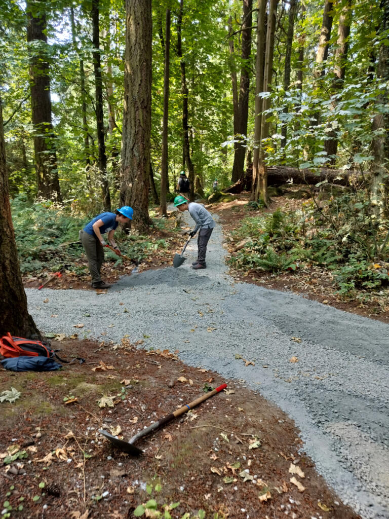 A few years ago, volunteers with the Washington Trails Association built an accessible gravel trail network in Behrens Woods, a small but healthy self-contained forest in southeast Vancouver. (Scott Hewitt/The Columbian files)