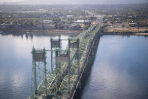 Construction on the new Interstate 5 Bridge is on its way, after the federal government approved the final bridge proposal Wednesday. (Taylor Balkom/The Columbian files)
