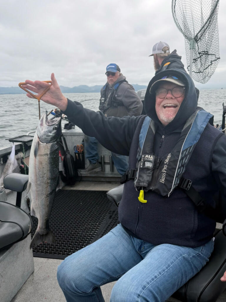 It&iacute;s been an exciting season for fall salmon, and the final days of the Buoy 10 fishery should prove to be excellent as well. Starting Aug. 25, 2026, anglers may keep any Chinook, whether of hatchery origin or not. (Photo courtesy of Marvin&iacute;s Guide Service)