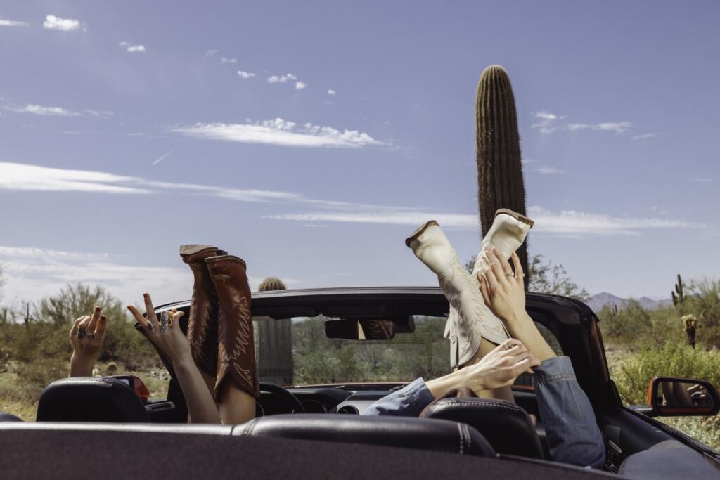 This marketing photo showcases boots by Desert Bloom, an e-commerce company based in Vancouver. (Contributed by Kenya Decker)