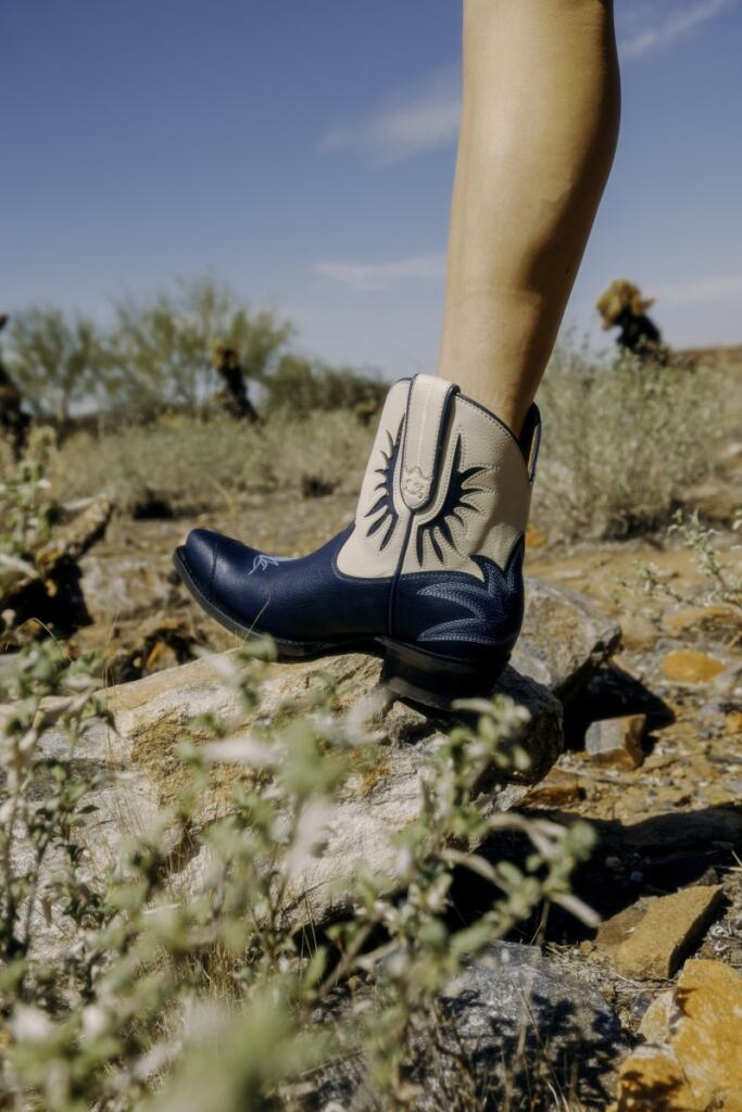 This marketing photo showcases boots by Desert Bloom, an e-commerce company based in Vancouver. (Contributed by Kenya Decker)