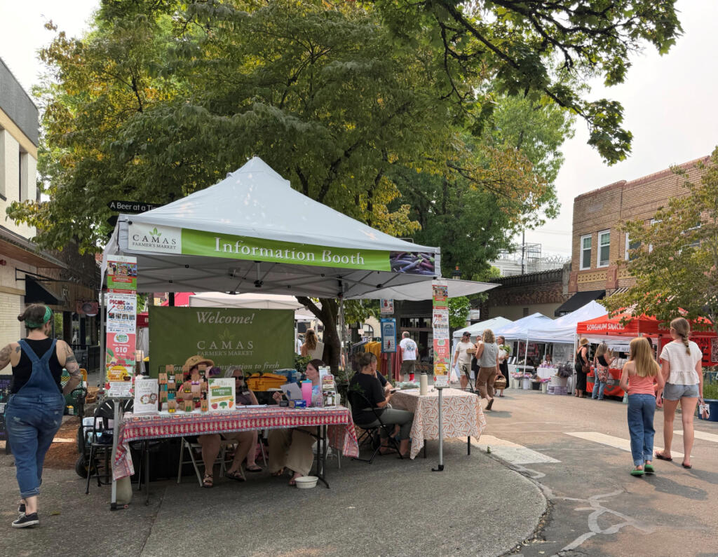 The Camas Farmers Market moved to a different location this year due to construction, but is still conveniently located. (Photos by Rachel Pinsky)