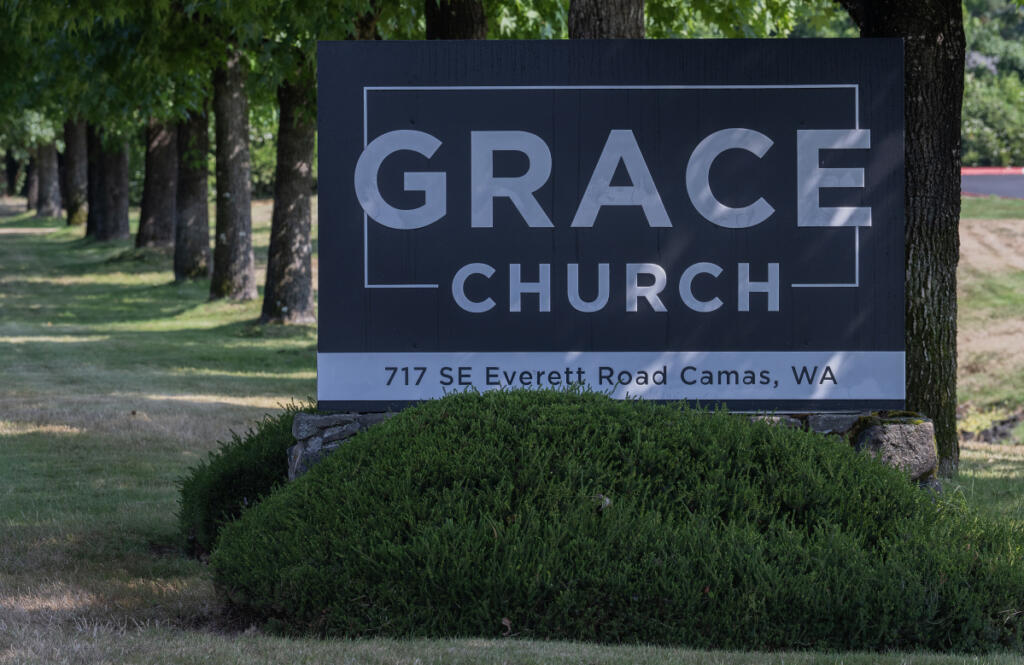 Grace Church, which shares space with Agape Christian Academy, is pictured in Camas on Tuesday morning. Agape Christian Academy, a private K-12 school, is shuttering its high school program, citing a lack of demand. (Amanda Cowan/The Columbian)