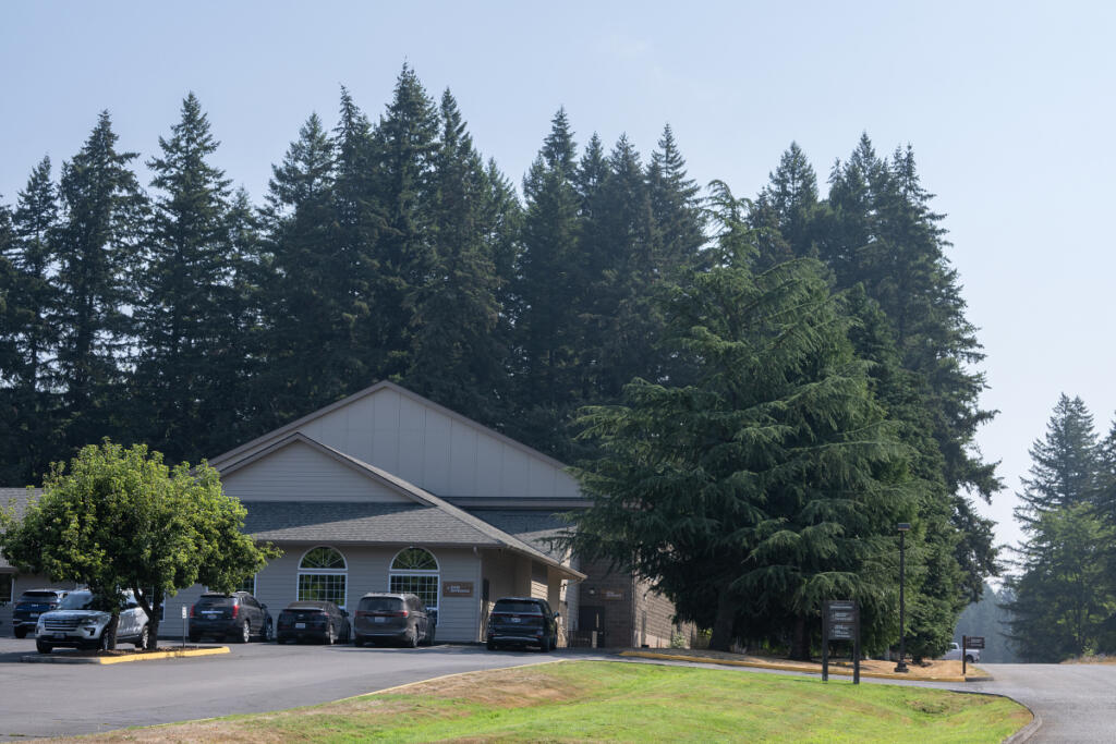 Grace Church, which shares space with Agape Christian Academy, is pictured in Camas on Tuesday morning. Agape Christian Academy, a private K-12 school, is shuttering its high school program, citing a lack of demand. (Amanda Cowan/The Columbian)
