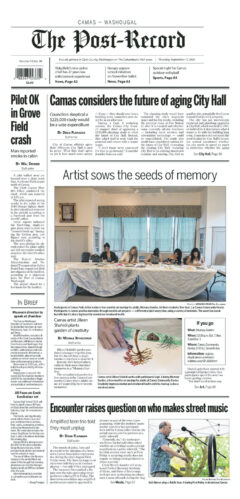 Thursday, Sep. 17th, 2026 Camas-Washougal Post-Record newspaper front page