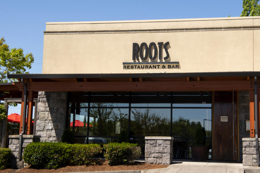 Roots Restaurant and Bar, at 19215 S.E. 34th St. in Camas,  is pictured in May 2021.