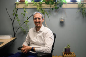 Child and family therapist Christopher Banke, shown Sept. 3 at his office in the Children&rsquo;s Center in Vancouver, suggests parents help their children develop strategies for dealing with school-related distress. (Taylor Balkom/The Columbian)