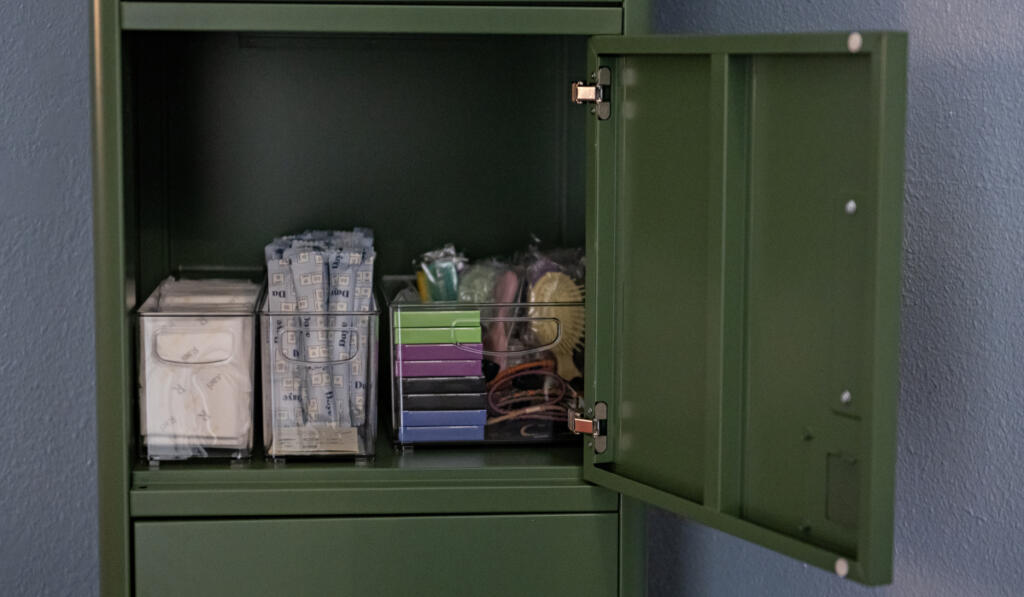 Supplies are available for visitors to LiveWell Camas&rsquo; Third Space, which gives local young people a place to gather.