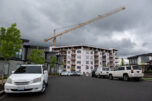 Work is underway on Kirkland Development&rsquo;s Ledges at Palisades project in east Vancouver, as seen in 2025. Some renters in Clark County are spending more each month on rent than they would in Seattle. (Amanda Cowan/The Columbian files)