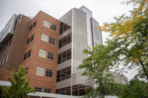 The Clark County Public Services Center sits Sept. 3, 2024, on Franklin Street in Vancouver. (Taylor Balkom/The Columbian files)